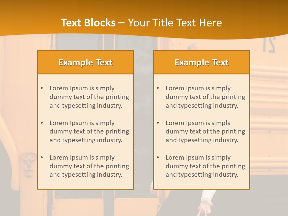 Window Transportation Heavy PowerPoint Template