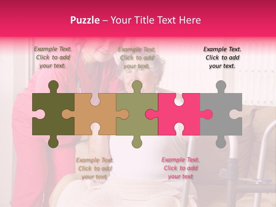 Handicapped Retiree Disabled PowerPoint Template