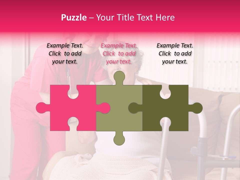 Handicapped Retiree Disabled PowerPoint Template