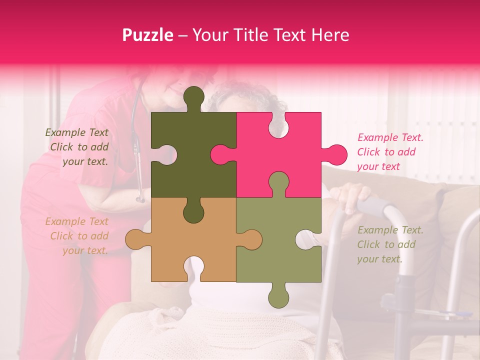 Handicapped Retiree Disabled PowerPoint Template