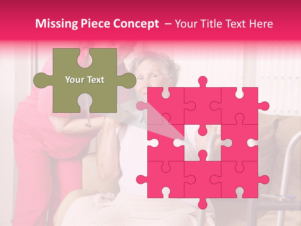 Handicapped Retiree Disabled PowerPoint Template