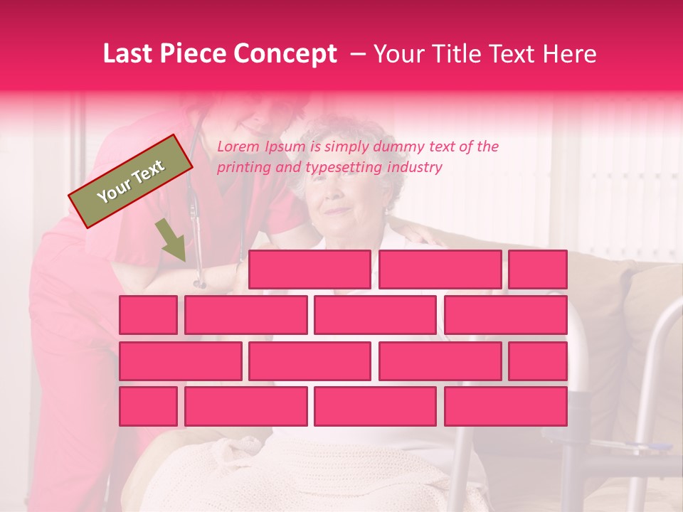 Handicapped Retiree Disabled PowerPoint Template