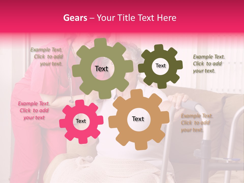 Handicapped Retiree Disabled PowerPoint Template