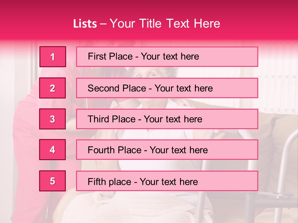 Handicapped Retiree Disabled PowerPoint Template