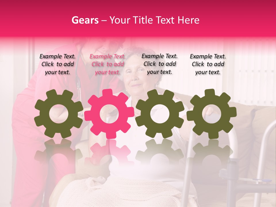 Handicapped Retiree Disabled PowerPoint Template