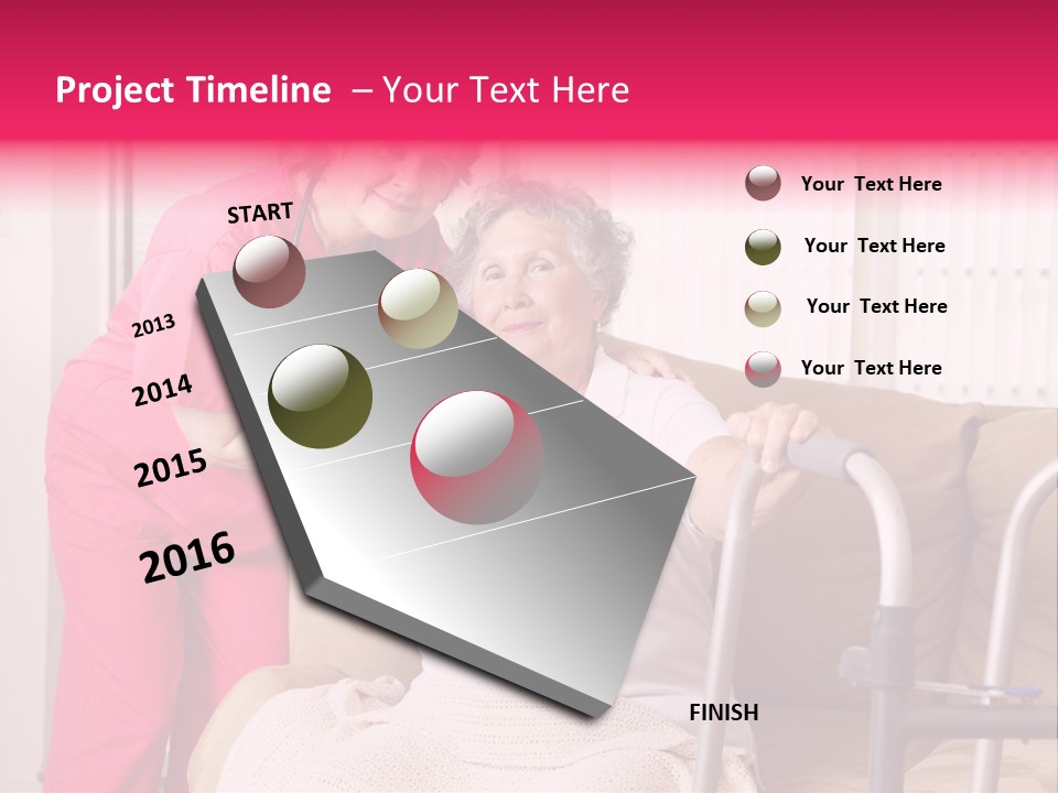 Handicapped Retiree Disabled PowerPoint Template