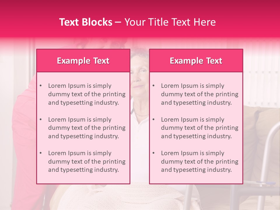 Handicapped Retiree Disabled PowerPoint Template