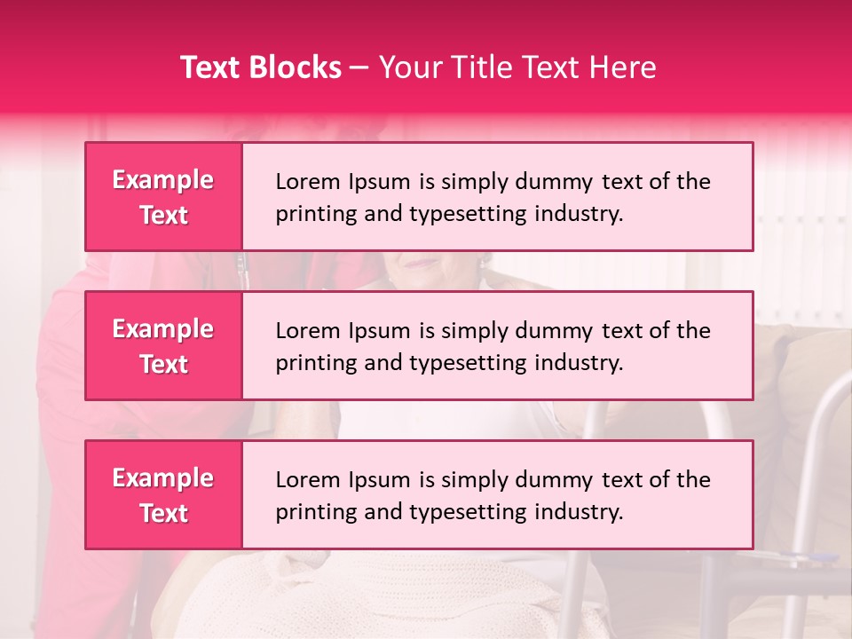 Handicapped Retiree Disabled PowerPoint Template