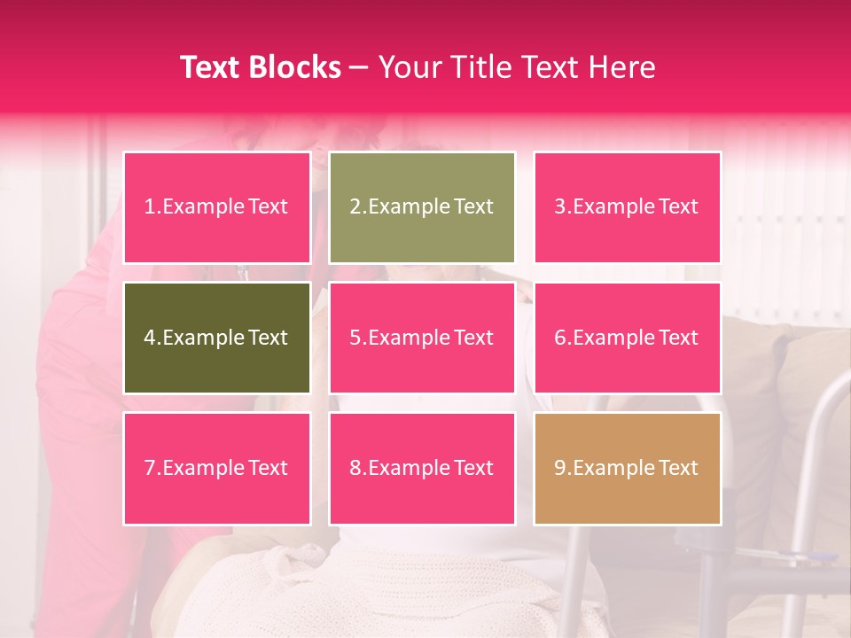 Handicapped Retiree Disabled PowerPoint Template