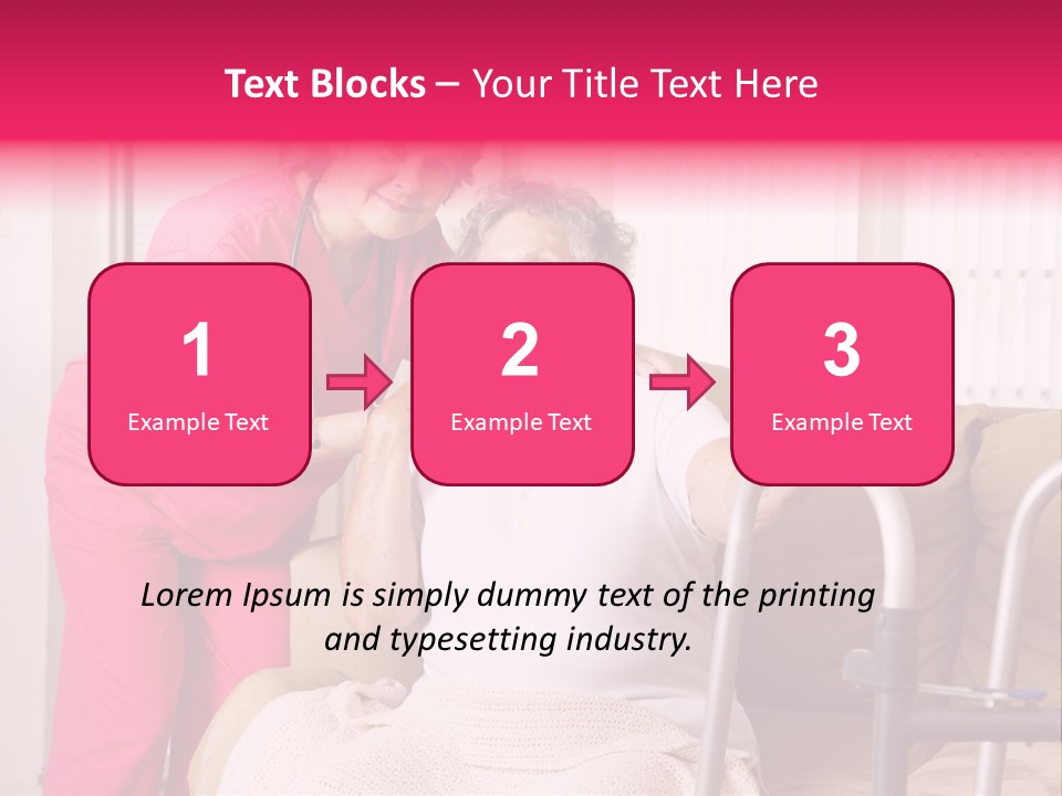 Handicapped Retiree Disabled PowerPoint Template