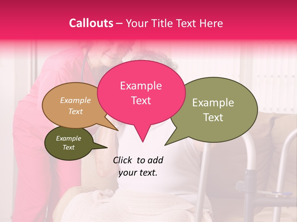 Handicapped Retiree Disabled PowerPoint Template