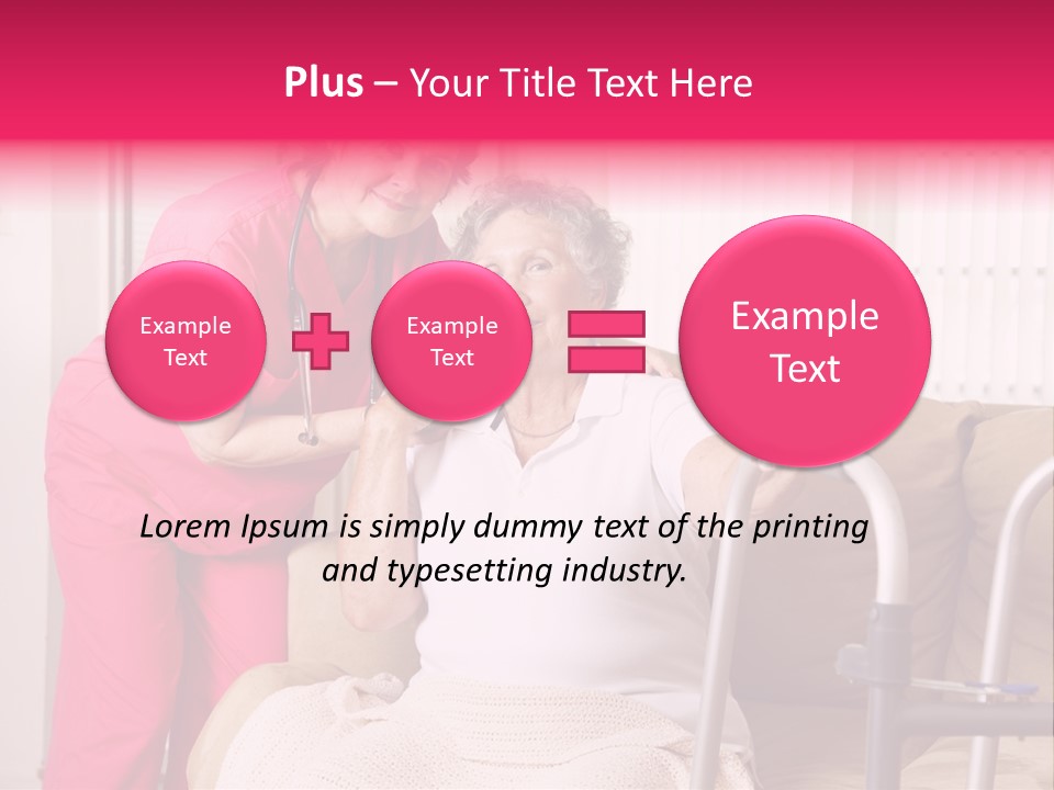 Handicapped Retiree Disabled PowerPoint Template