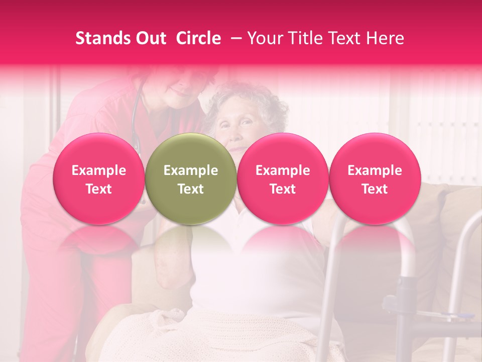 Handicapped Retiree Disabled PowerPoint Template