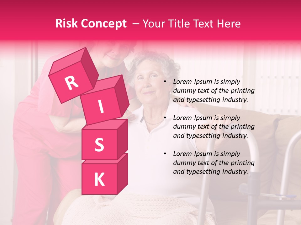 Handicapped Retiree Disabled PowerPoint Template