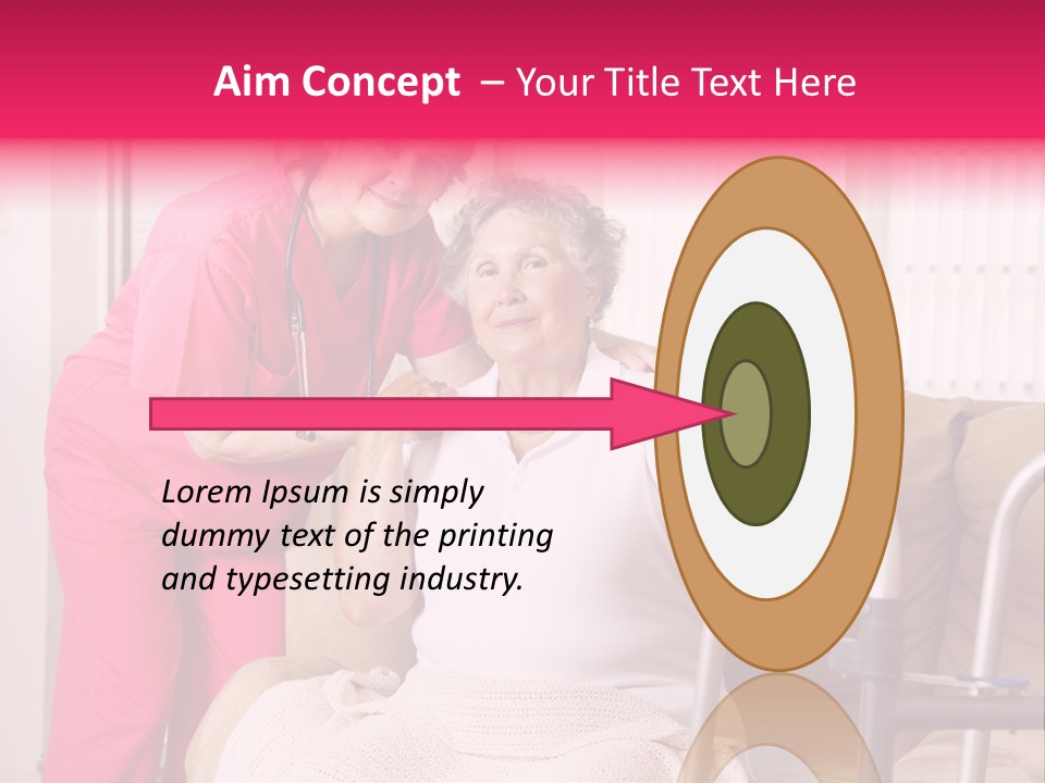 Handicapped Retiree Disabled PowerPoint Template