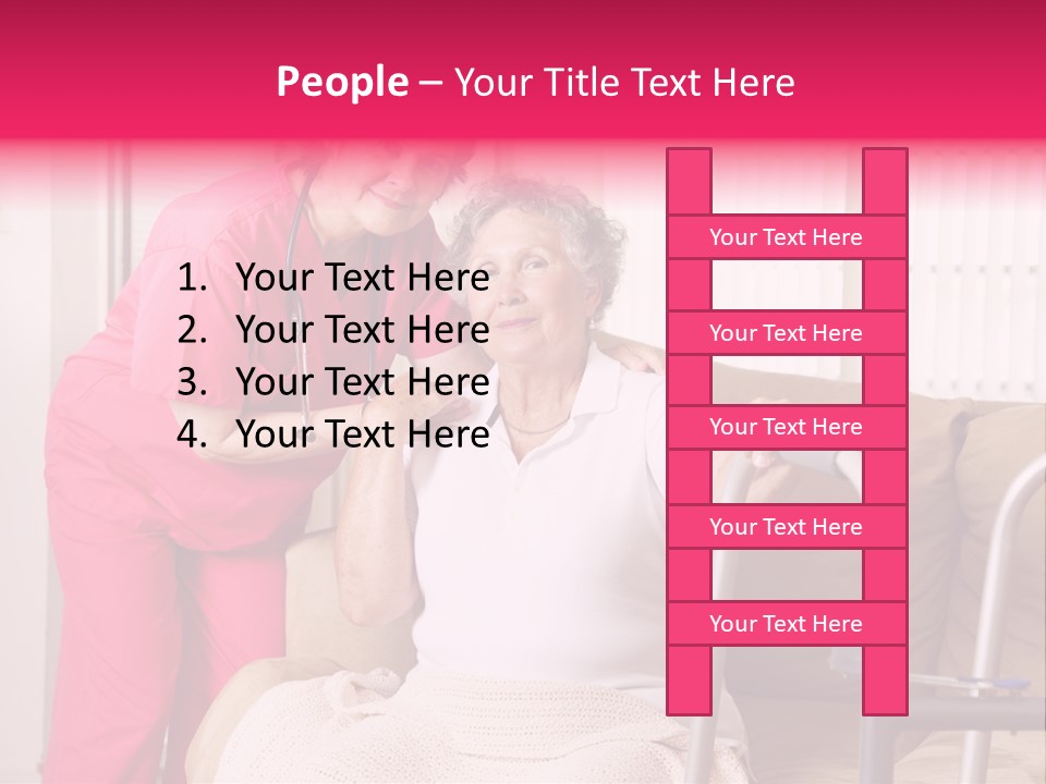 Handicapped Retiree Disabled PowerPoint Template