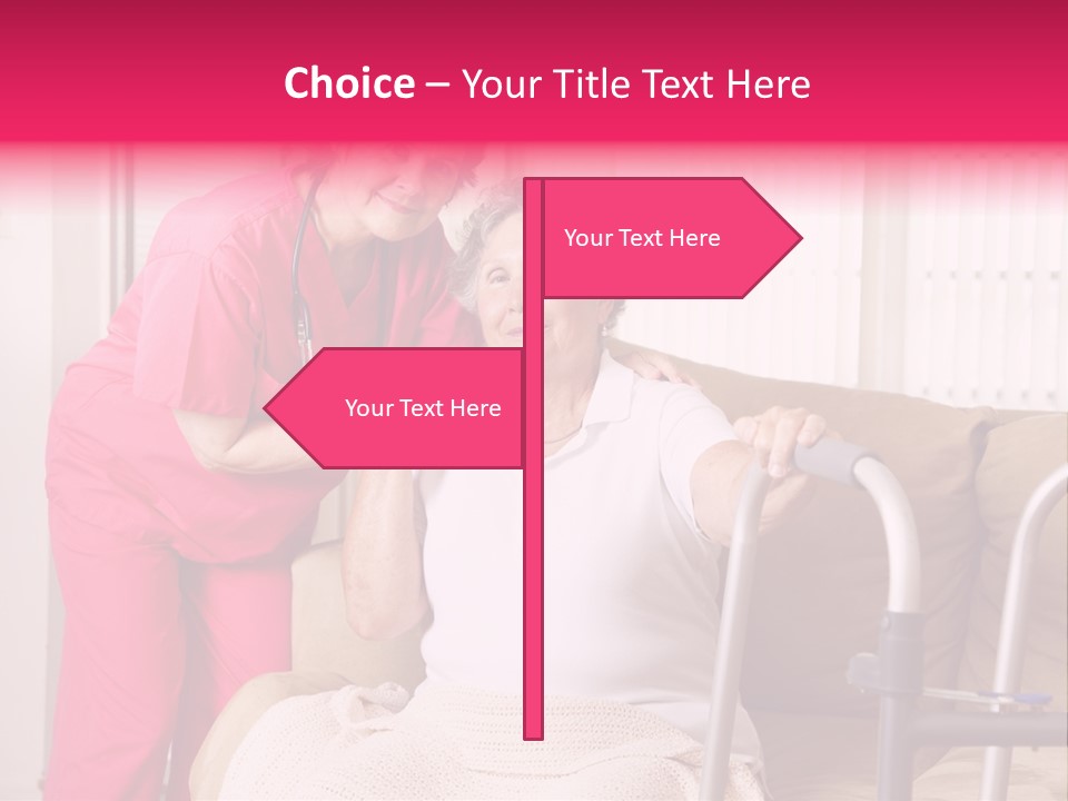 Handicapped Retiree Disabled PowerPoint Template