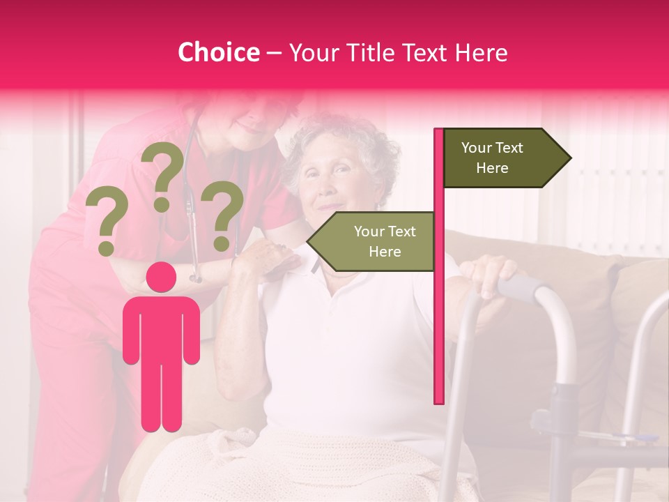 Handicapped Retiree Disabled PowerPoint Template