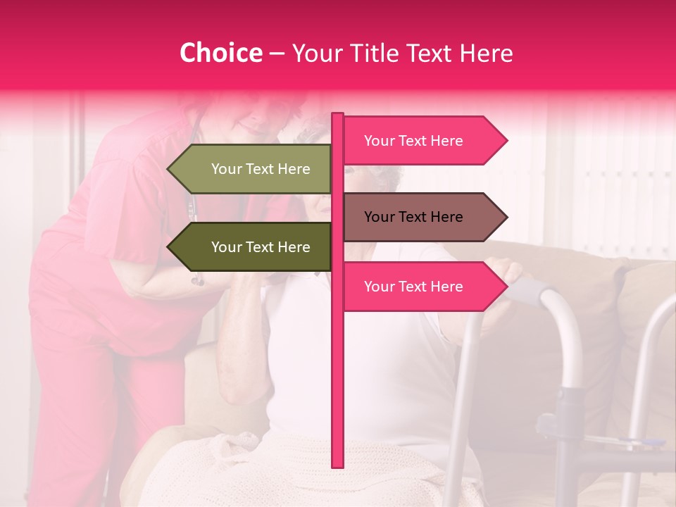 Handicapped Retiree Disabled PowerPoint Template