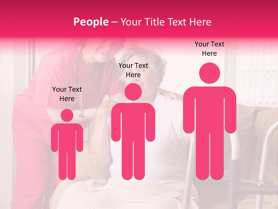 Handicapped Retiree Disabled PowerPoint Template