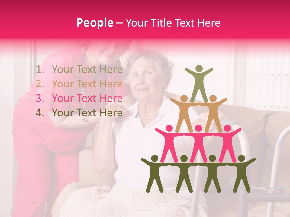 Handicapped Retiree Disabled PowerPoint Template