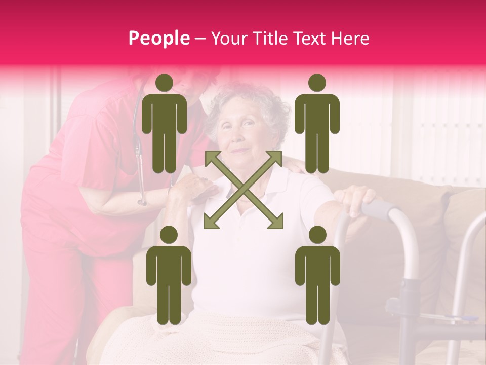Handicapped Retiree Disabled PowerPoint Template
