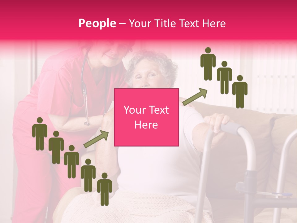 Handicapped Retiree Disabled PowerPoint Template