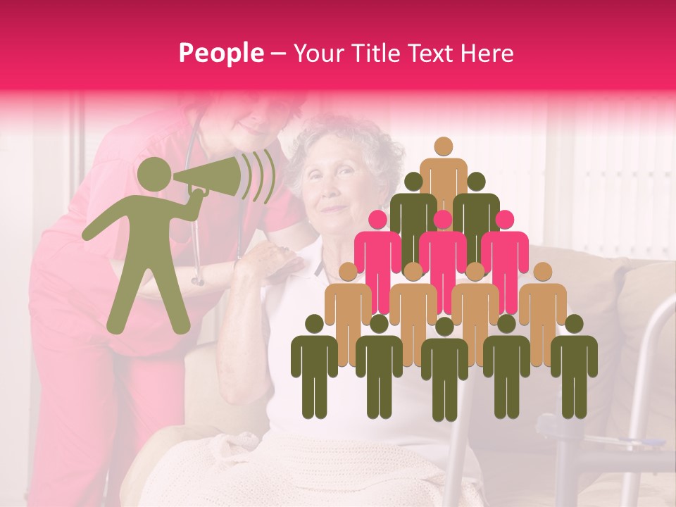 Handicapped Retiree Disabled PowerPoint Template