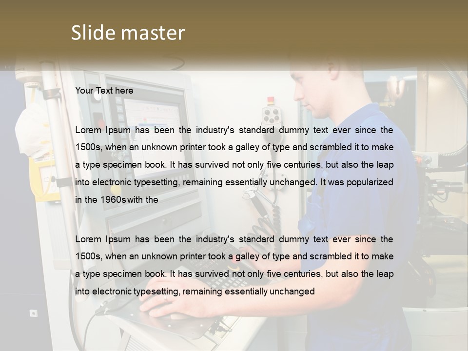 Setup Automated Industry PowerPoint Template