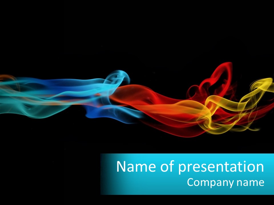 Smoke Flowing Heat PowerPoint Template