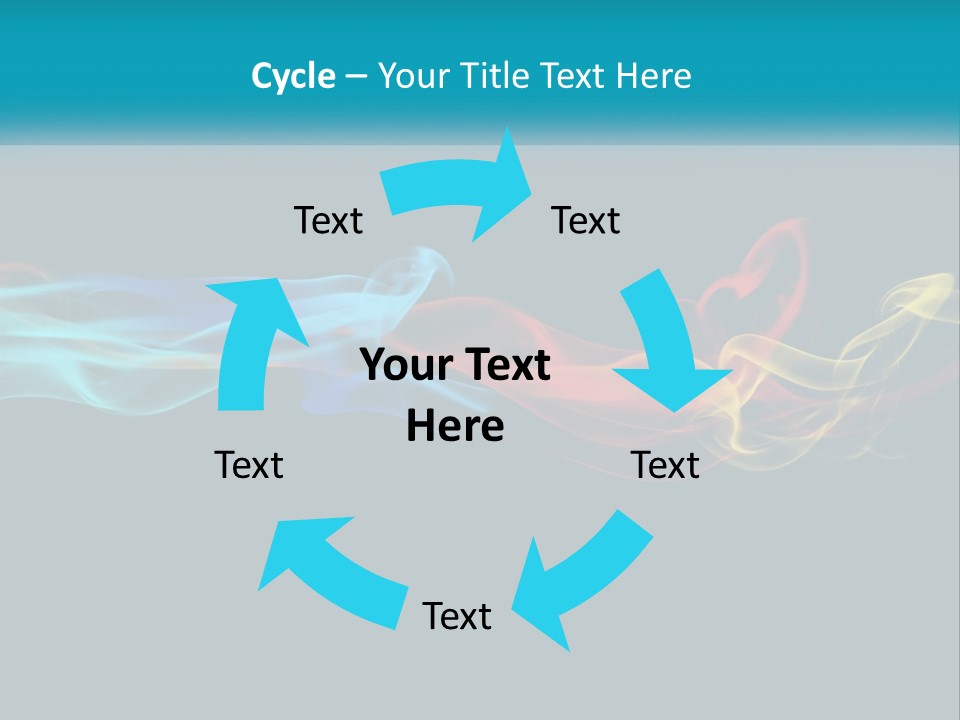 Smoke Flowing Heat PowerPoint Template