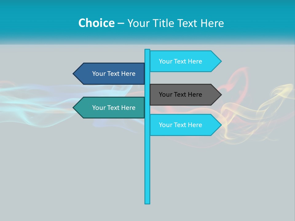 Smoke Flowing Heat PowerPoint Template