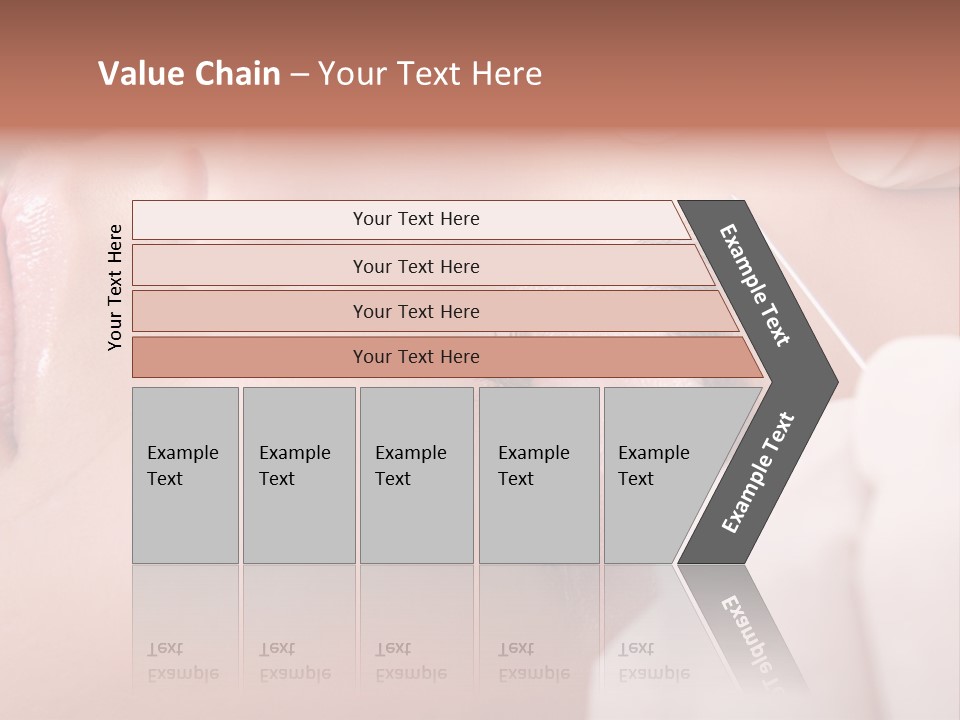A Woman Getting A Permanent On Her Forehead PowerPoint Template