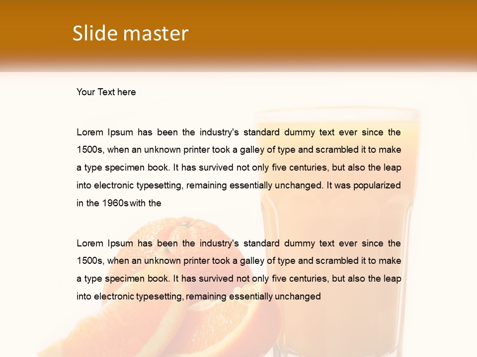 Splash Refreshing Fresh PowerPoint Template