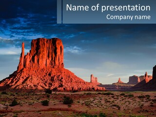 Dawn Nature Countryside PowerPoint Template