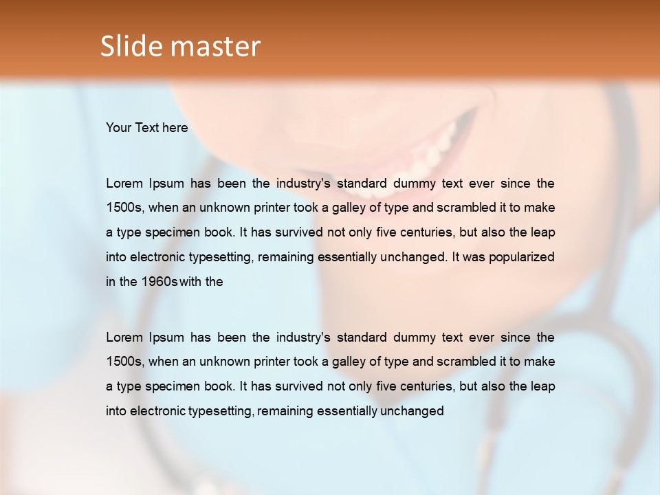 Vertical Scrubs Uniform PowerPoint Template