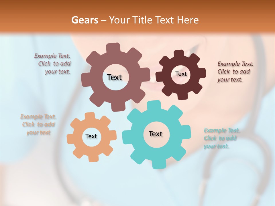 Vertical Scrubs Uniform PowerPoint Template