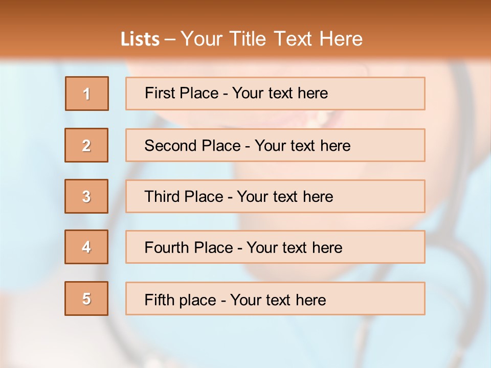 Vertical Scrubs Uniform PowerPoint Template
