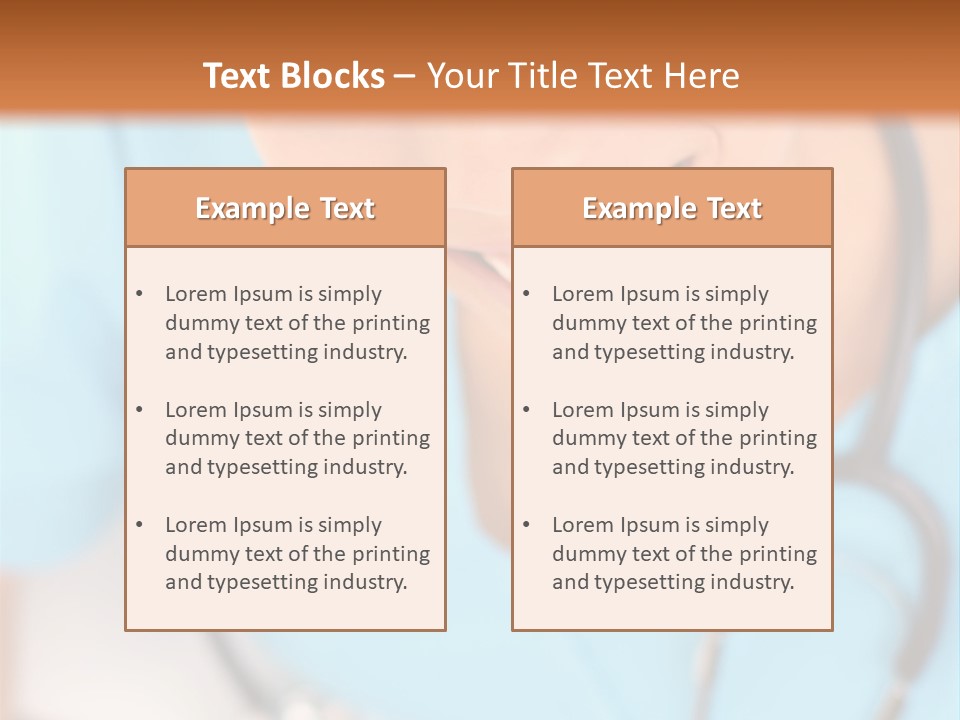 Vertical Scrubs Uniform PowerPoint Template