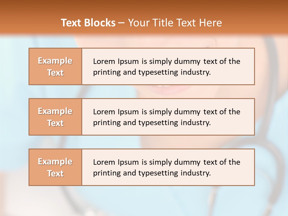 Vertical Scrubs Uniform PowerPoint Template