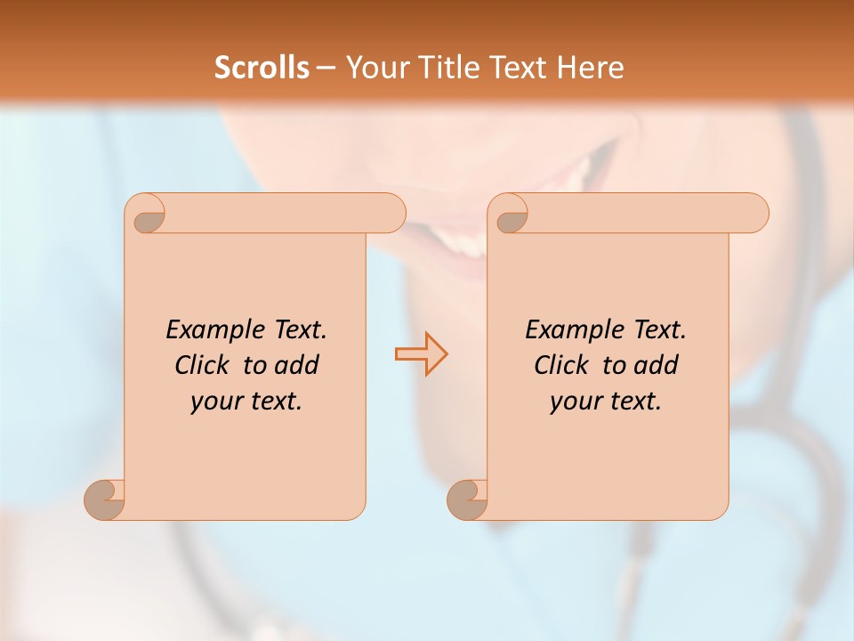 Vertical Scrubs Uniform PowerPoint Template