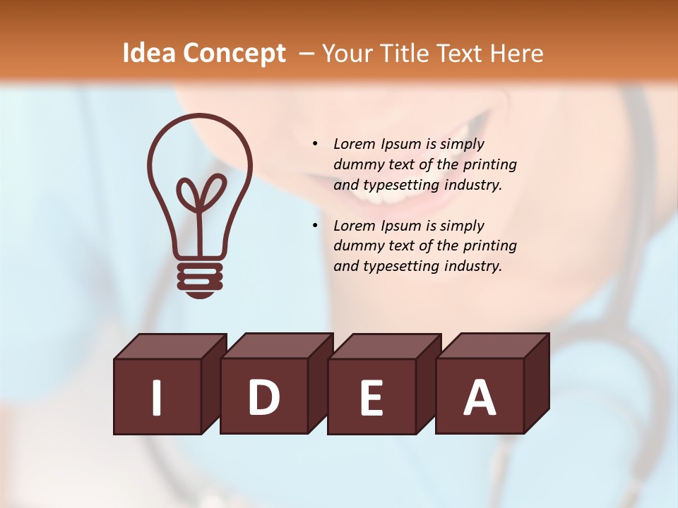 Vertical Scrubs Uniform PowerPoint Template