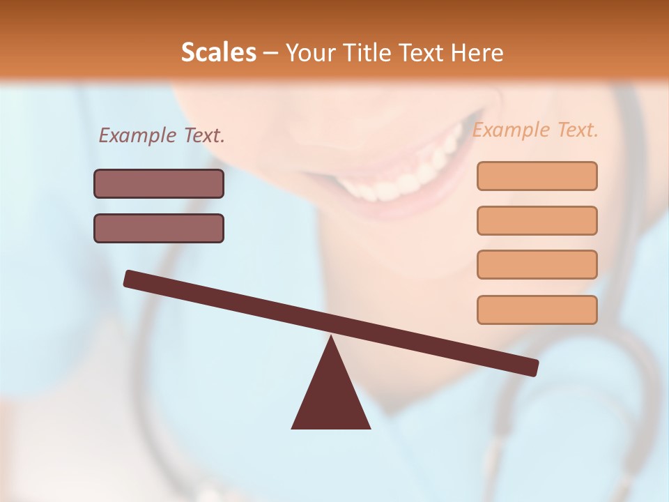 Vertical Scrubs Uniform PowerPoint Template