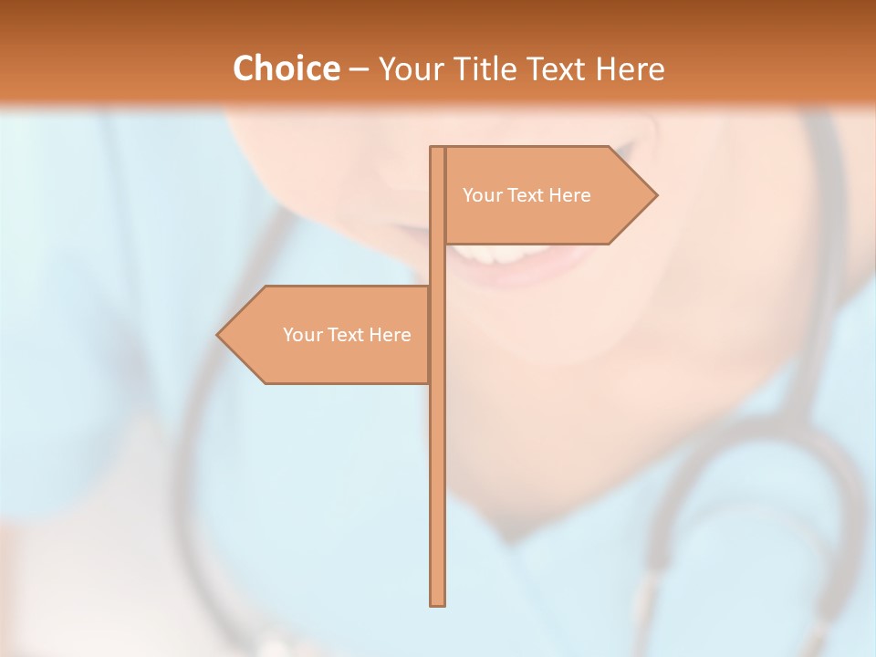 Vertical Scrubs Uniform PowerPoint Template