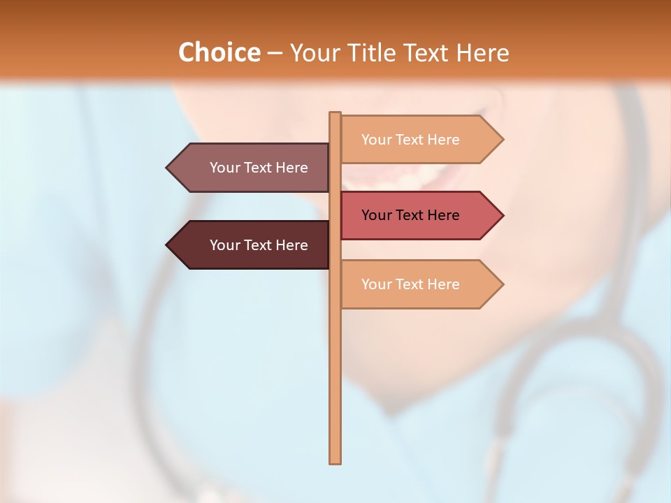 Vertical Scrubs Uniform PowerPoint Template