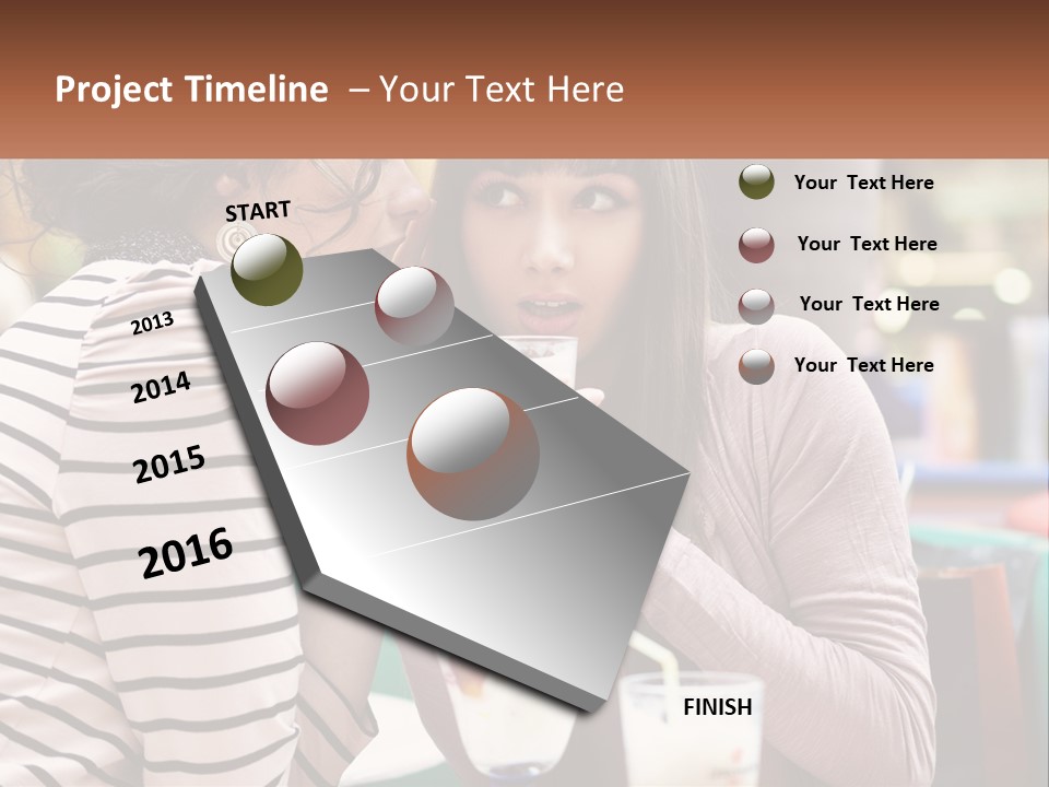 Gossip Talking Color PowerPoint Template