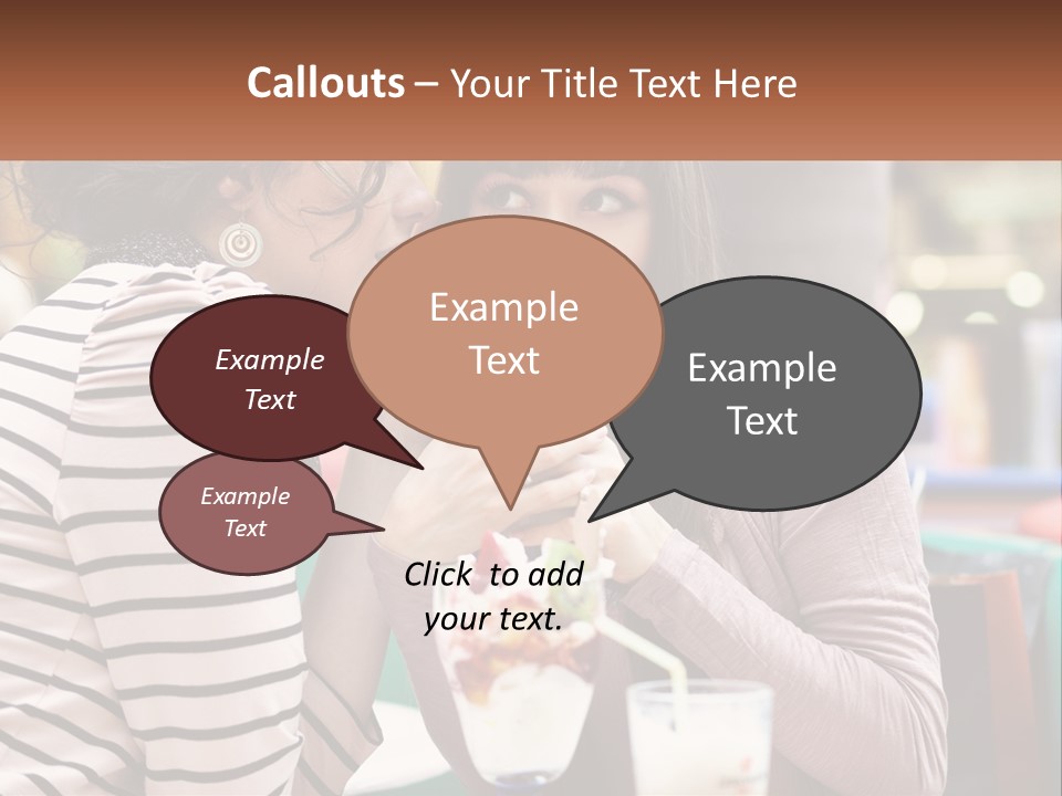 Gossip Talking Color PowerPoint Template
