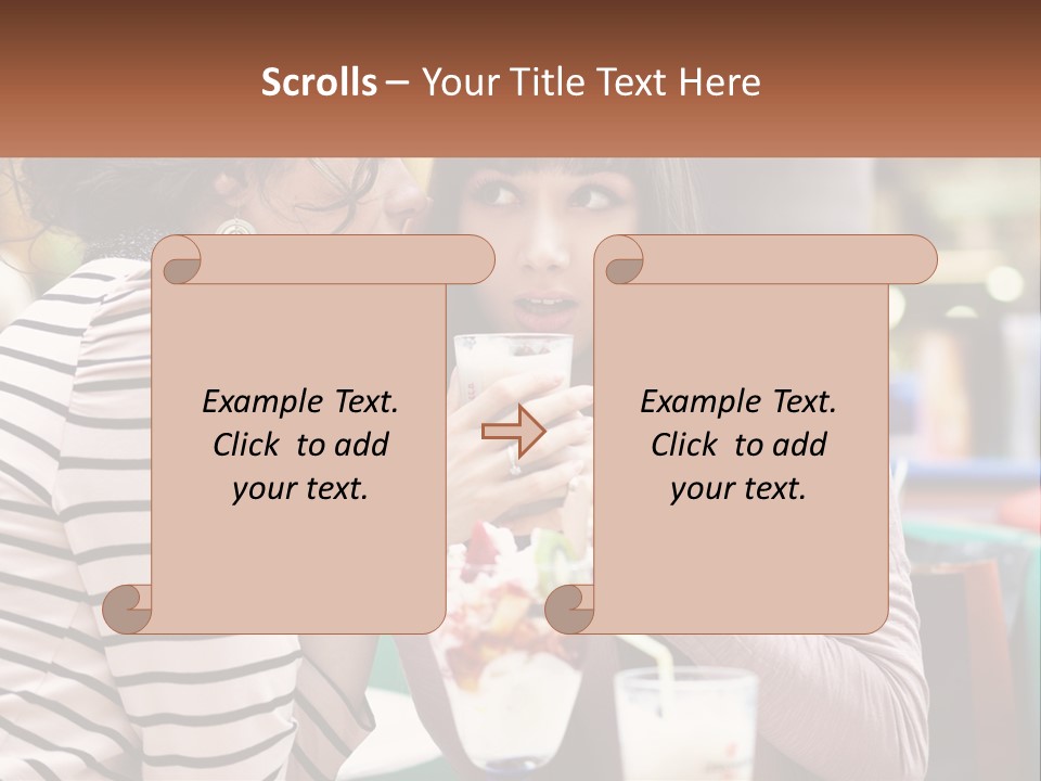 Gossip Talking Color PowerPoint Template