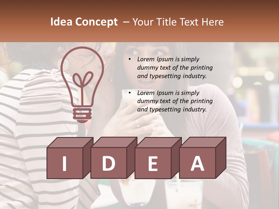 Gossip Talking Color PowerPoint Template