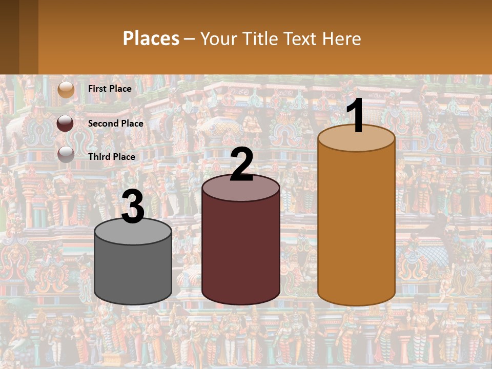 Old Deity Sculpture PowerPoint Template